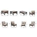 X-Arm 7-Piece Outdoor Conversation Set