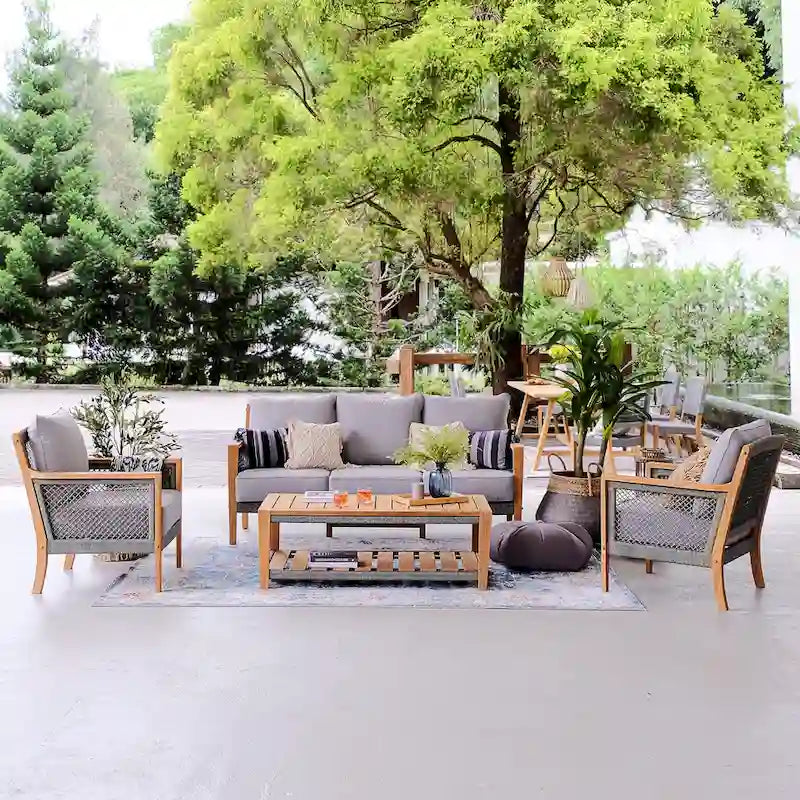 Cambridge Casual Nassau Teak Outdoor Patio Coffee Table