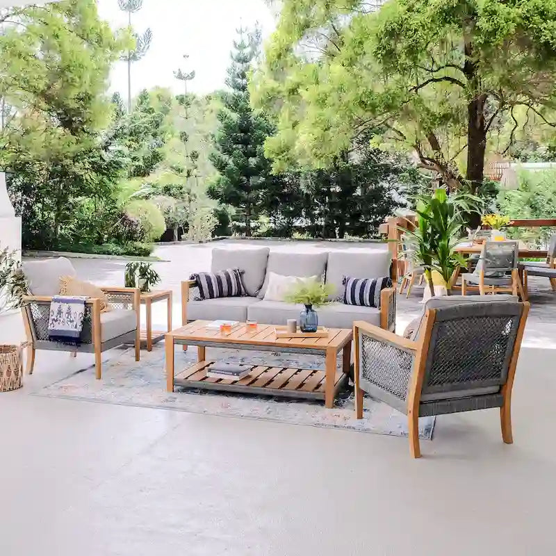 Cambridge Casual Nassau Teak Outdoor Patio Coffee Table