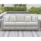 Signature Design by Ashley Seton Creek Gray Outdoor Sofa with Cushion - 82.63 W x 36.25 D x 35.88 H