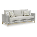 Signature Design by Ashley Seton Creek Gray Outdoor Sofa with Cushion - 82.63 W x 36.25 D x 35.88 H
