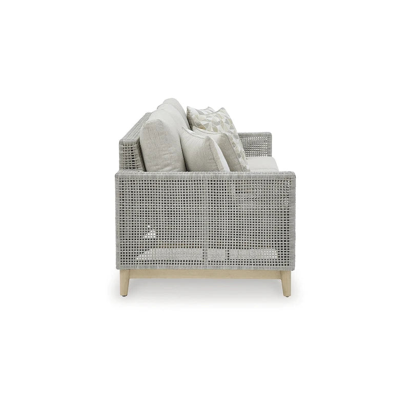 Signature Design by Ashley Seton Creek Gray Outdoor Sofa with Cushion - 82.63 W x 36.25 D x 35.88 H