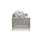 Signature Design by Ashley Seton Creek Gray Outdoor Sofa with Cushion - 82.63 W x 36.25 D x 35.88 H