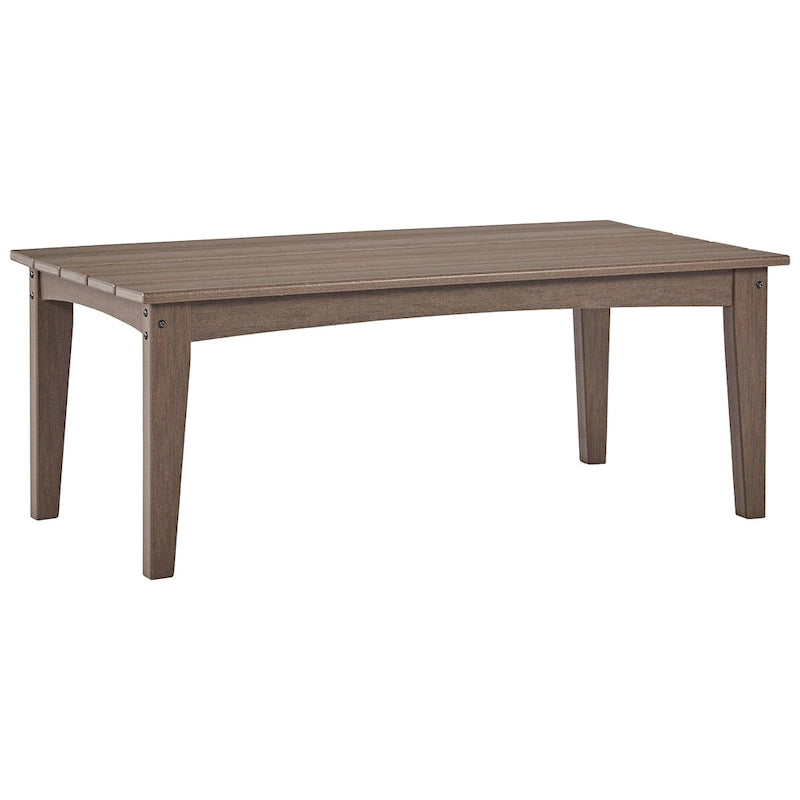 Signature Design by Ashley Emmeline Rectangular Outdoor Poly All Weather Cocktail Table - 48W x 24D x 18H