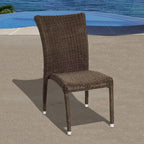 Amazonia Teak Michelangelo Oval 9-piece Teak and Wicker Dining Set - 9 Piece