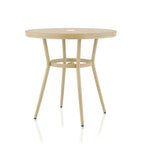 Furniture of America Ariel Natural Tone 32-inch Metal Round Patio Dining Table