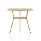 Furniture of America Ariel Natural Tone 32-inch Metal Round Patio Dining Table
