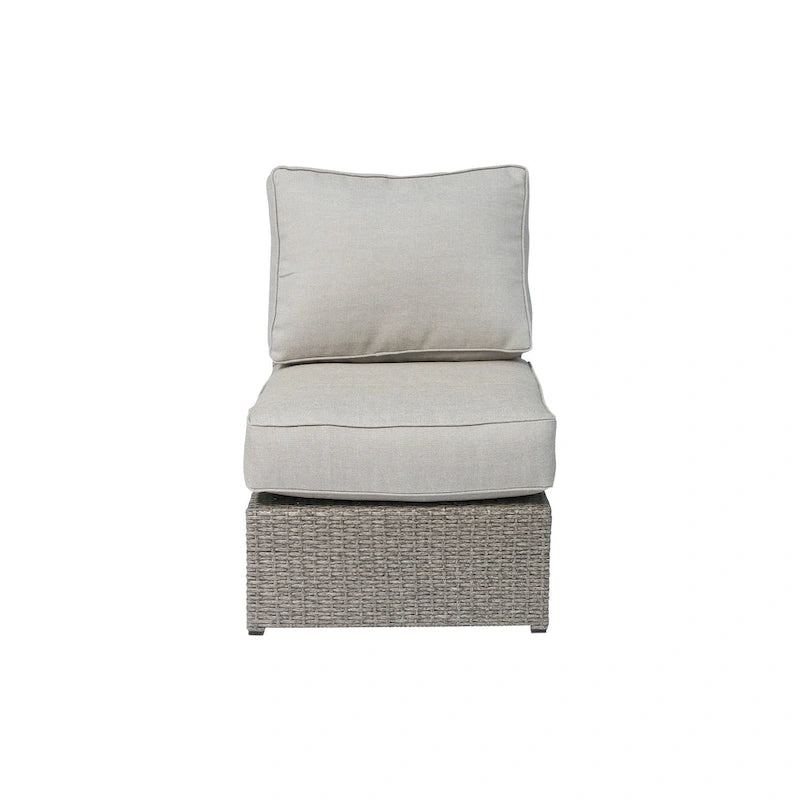 LSI Chelsea 10-piece Modular Grey Aluminum/Wicker Sectional Set