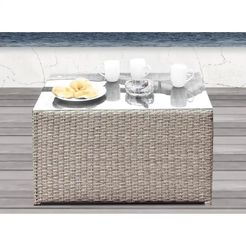 LSI Chelsea 10-piece Modular Grey Aluminum/Wicker Sectional Set