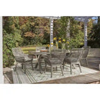 Signature Design by Ashley Beach Front Beige 7-Piece Outdoor Dining Package - 80W x 42D x 29H