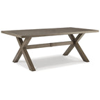 Signature Design by Ashley Beach Front Beige 7-Piece Outdoor Dining Package - 80W x 42D x 29H
