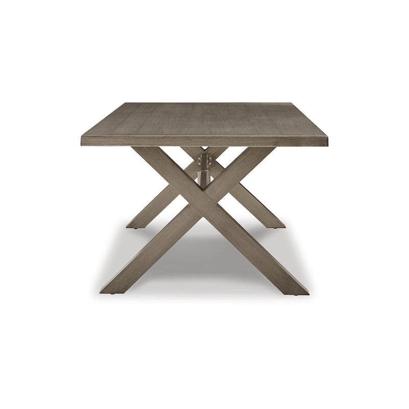 Signature Design by Ashley Beach Front Beige 7-Piece Outdoor Dining Package - 80W x 42D x 29H