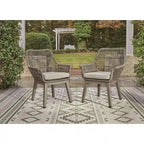 Signature Design by Ashley Beach Front Beige 7-Piece Outdoor Dining Package - 80W x 42D x 29H