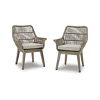 Signature Design by Ashley Beach Front Beige 7-Piece Outdoor Dining Package - 80W x 42D x 29H