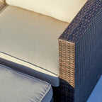 Corvus Trey 12-piece Brown Wicker Patio Furniture Sectional Conversation Set