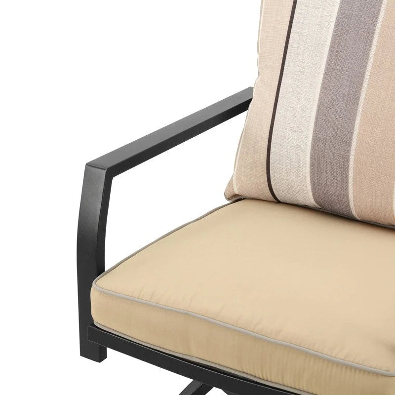 Patio Festival 9-Piece Outdoor Swivel Bar Chair Set
