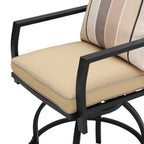 Patio Festival 9-Piece Outdoor Swivel Bar Chair Set