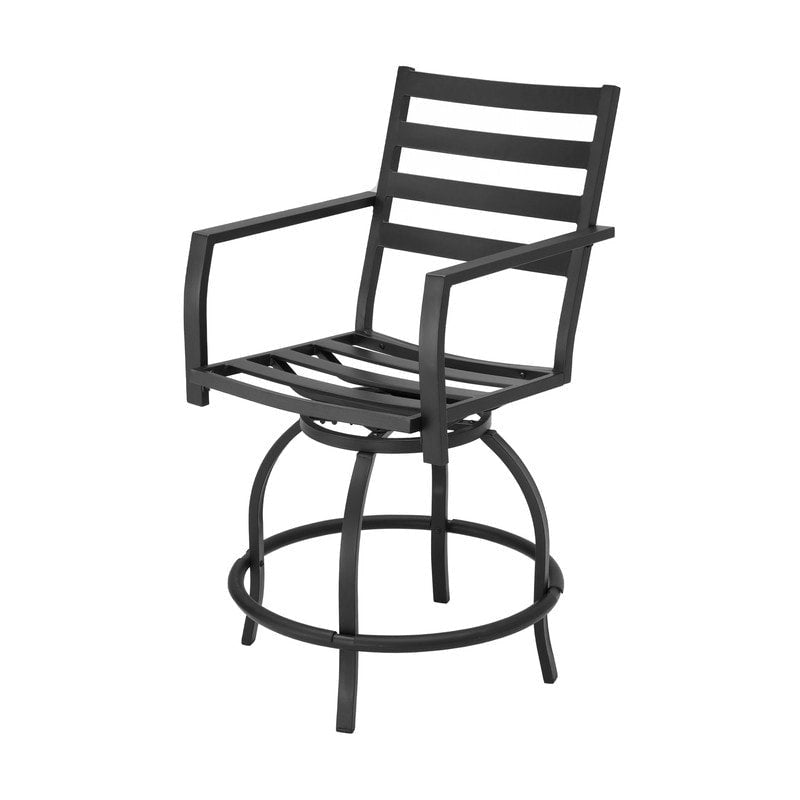 Patio Festival 9-Piece Outdoor Swivel Bar Chair Set