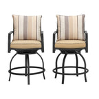 Patio Festival 9-Piece Outdoor Swivel Bar Chair Set