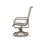 Signature Design by Ashley Beach Front Brown/Beige Outdoor Sling Swivel Chair Set (Set of 2) - 30W x 25D x 42H