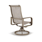 Signature Design by Ashley Beach Front Brown/Beige Outdoor Sling Swivel Chair Set (Set of 2) - 30W x 25D x 42H