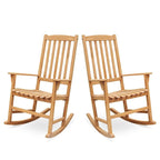 Cambridge Casual Alston 2-piece Teak Outdoor Rocking Chair
