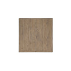 Signature Design by Ashley Walton Bridge Driftwood Outdoor Bar Table with Fire Pit - 55.75 W x 55.75 D x 39.13 H