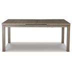 Signature Design by Ashley Beach Front Brown/Beige Outdoor Dining Table with Extension - 71/95W x 42D x 30H