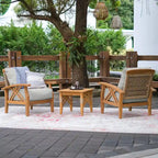 Cambridge Casual Carmel Teak Patio Club Chair with Cushion