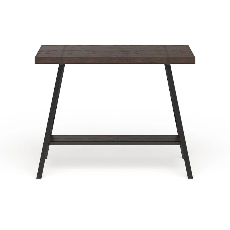 Industrial Weathered Oak 47-inch Wide Wood Top Counter Height Table by