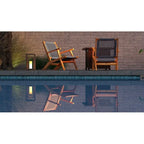 Vega Natural Stain Outdoor Chair in Gray Cording