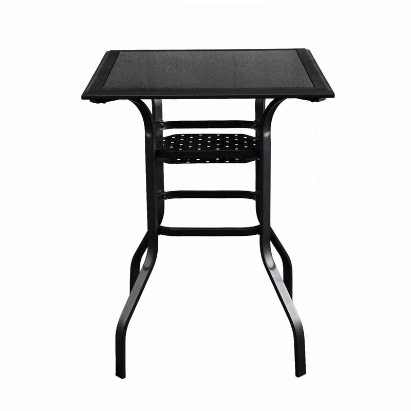 Patio Festival 11-Piece Patio Bar Height Dining Set with Grey Cushions