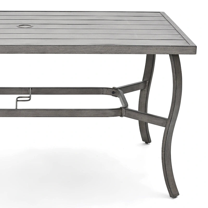 EGEIROS LIFE AluLux 7-Piece Aluminum Patio Dining Set with Washable Cushions