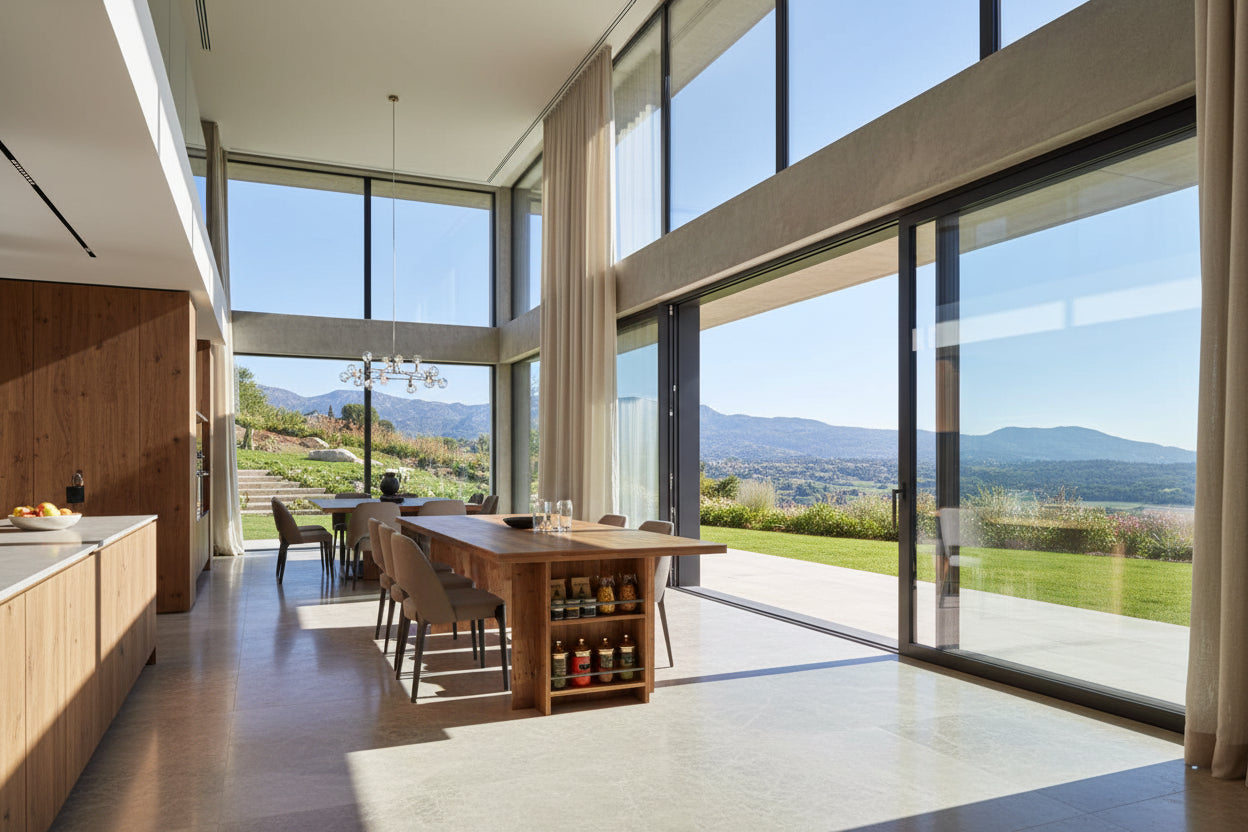 Farmhouse Dining Table for 6, 63-Inch Rectangular Wooden Kitchen Table with Storage