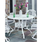 Capri Outdoor Cast Aluminum 42D Circular Dining Table by homestyles