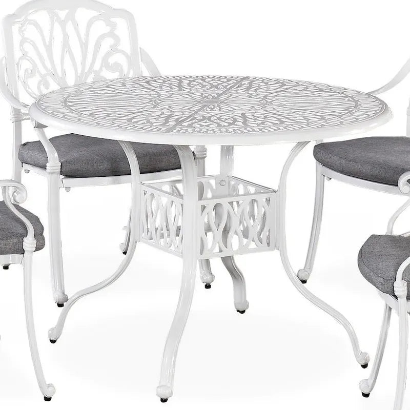 Capri Outdoor Cast Aluminum 42D Circular Dining Table by homestyles