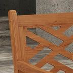 Outsunny Outdoor Patio Dining Set, 4 Seater Wood Dining Table and Chairs for Backyard, Conservatory, Garden, Poolside
