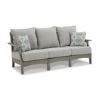 Signature Design by Ashley Visola Outdoor Poly All Weather Sofa with Cushion