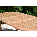 Amazonia FSC Solid Teak Danielle 7 piece Outdoor Patio Dining Set - 7 Piece