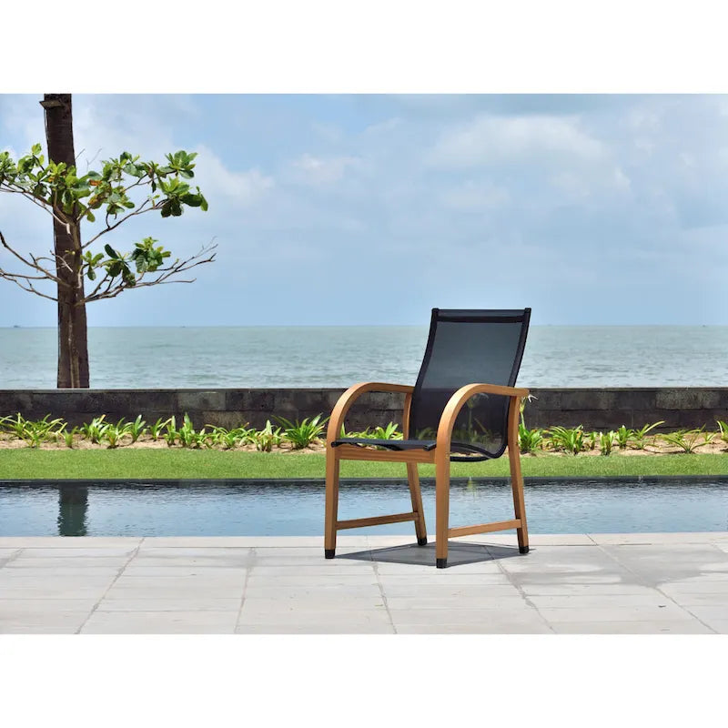 LifestyleGarden 9pc Outdoor Patio Teak Deluxe Dining Set - 9-Piece