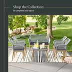 New Heights Huxley Woven Rope Outdoor Loveseat