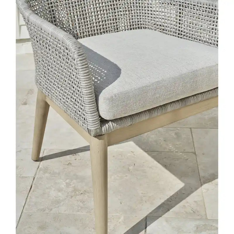Signature Design by Ashley Seton Creek Gray Outdoor Dining Arm Chair (Set of 2) - 25.25 W x 24.5 D x 36 H