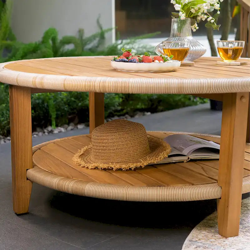 Cambridge Casual Seaside Teak Outdoor Coffee Table