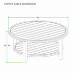 Cambridge Casual Seaside Teak Outdoor Coffee Table