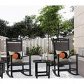 3-Piece Rocking Chair Set with 18 Side Table