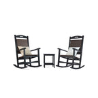 3-Piece Rocking Chair Set with 18 Side Table