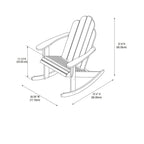 Gavil Indoor/Outdoor Solid Wood Adirondack Rocking Chair