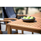 LifestyleGarden 7pc Outdoor Wood Dining Set (Teak Finish) - 7-Piece