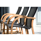 LifestyleGarden 7pc Outdoor Wood Dining Set (Teak Finish) - 7-Piece