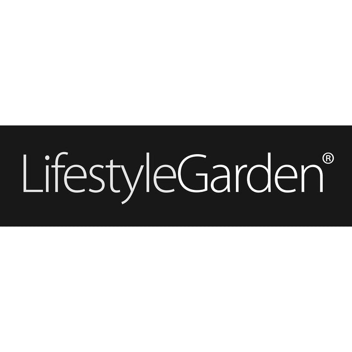 LifestyleGarden 7pc Outdoor Wood Dining Set (Teak Finish) - 7-Piece